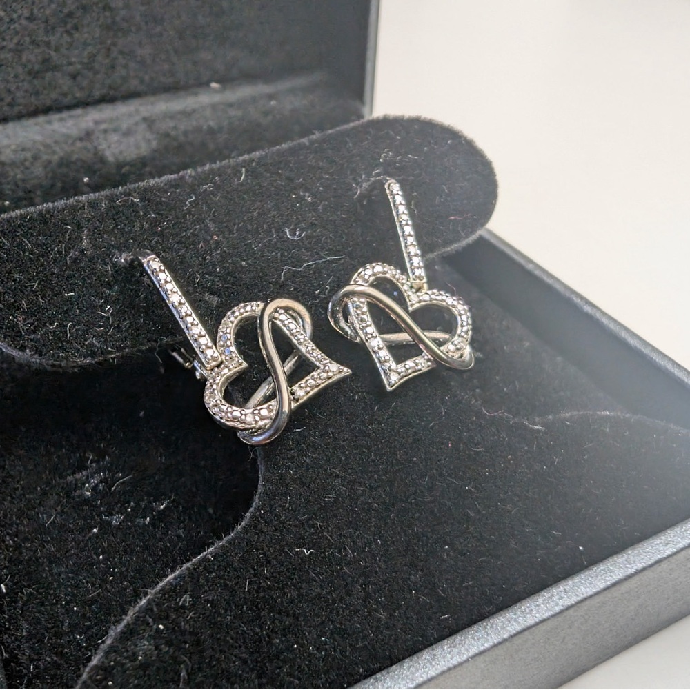 Amour Diamond Heart Earrings